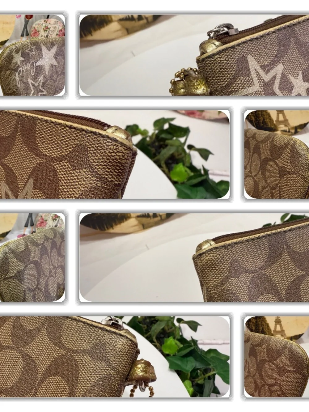 ALLURING COACH STAR LOGO MONOGRAM WRISTLET!